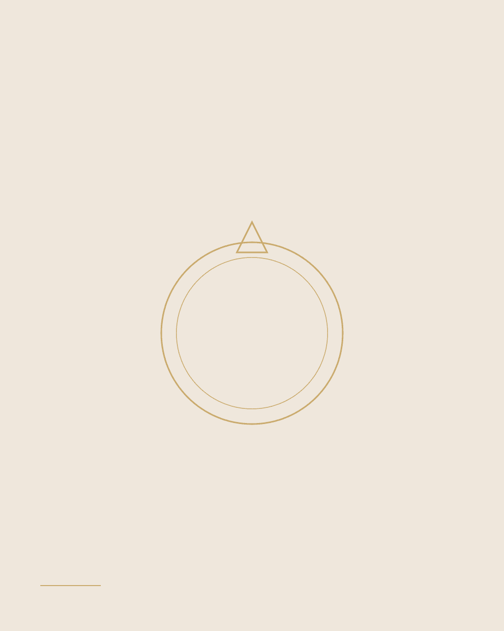 Bague Nour en argent 925, vue de face
